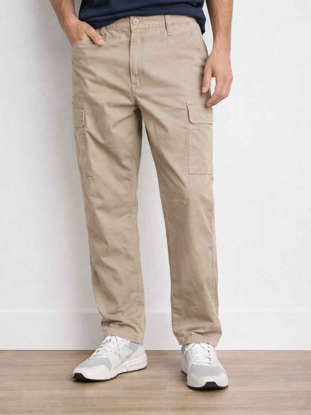 NWT Britches Khaki Cargo Pants 44x34 | Stretch Cotton Casual Workwear